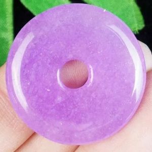 ICY LavenderJade Pendant AdjustableNecklace Unisex